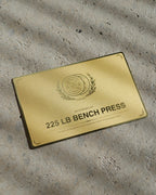 225 LB Bench Steel Verification Card