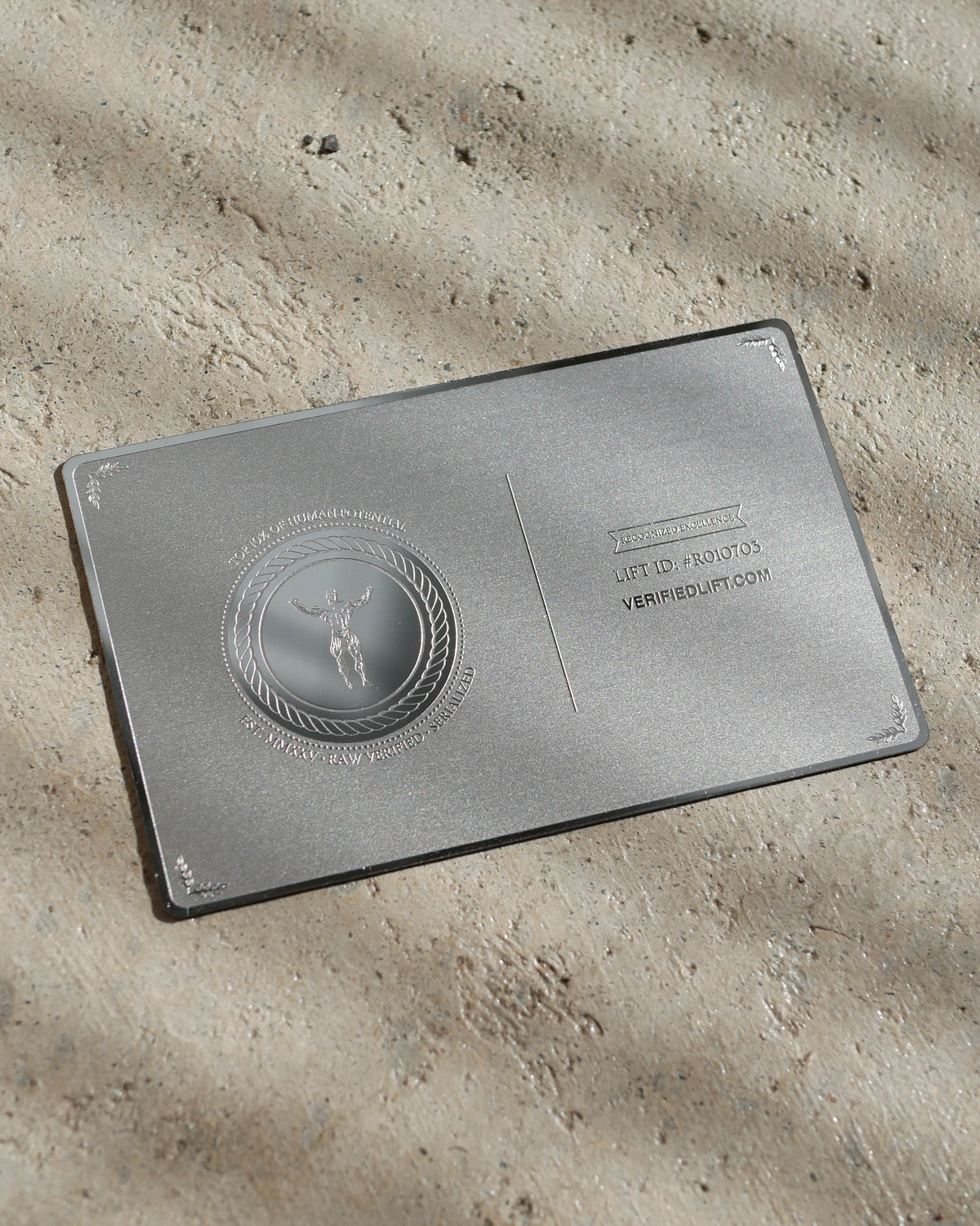 135 LB Bench Steel Verification Card