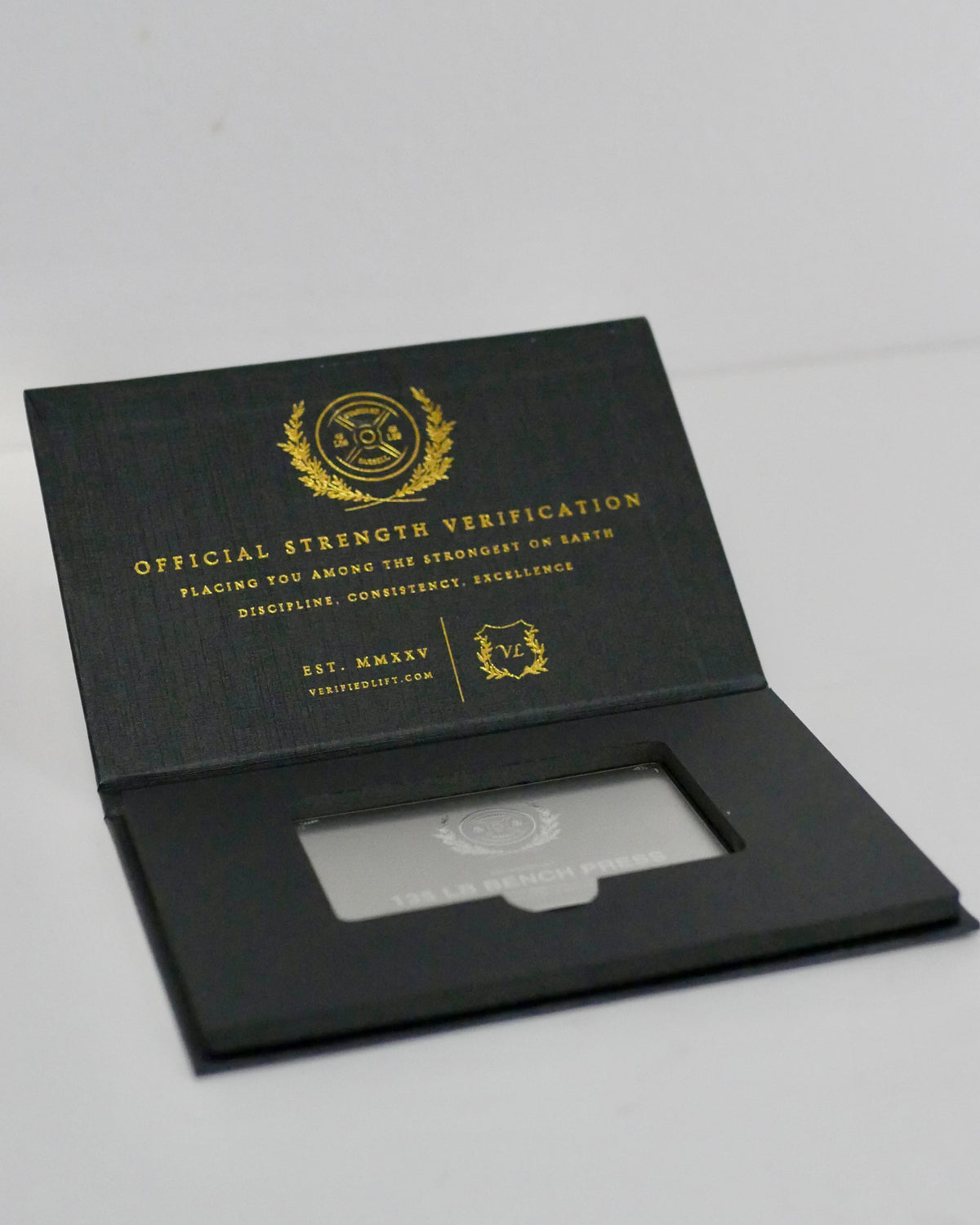 135 LB Bench Steel Verification Card