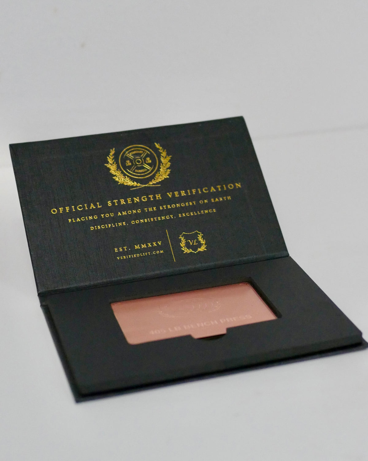 405 LB Bench Steel Verification Card
